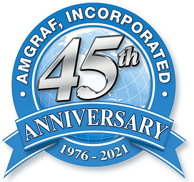 2021 is the 45th Anniversary of Amgraf. The company was founded in 1976.