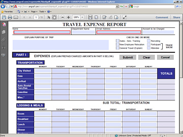 Open a Blank PDF Electronic Expense Report Form